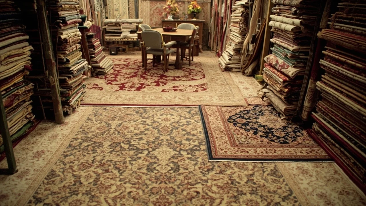 Area Rugs & Carpet Selection industry infographic